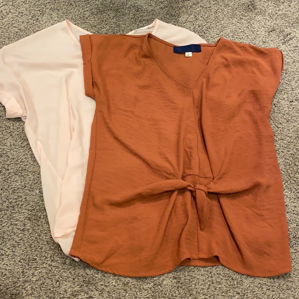 Two dressy/casual t-shirt tops